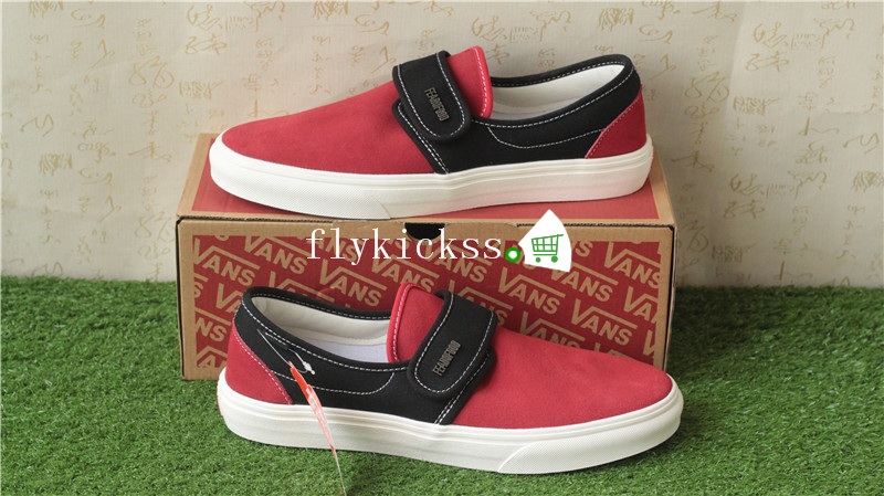 Fear of God x Vans Slip-On VN0A3MQ5NP4H Red